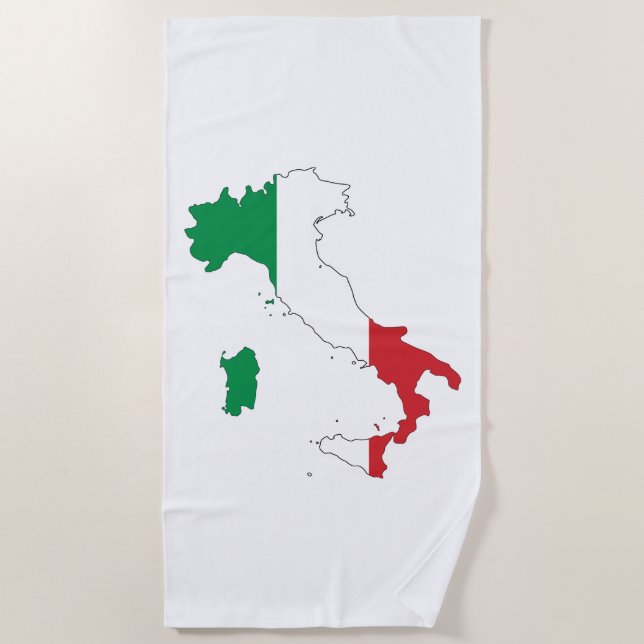 Serviette De Plage La forme italienne (Devant)