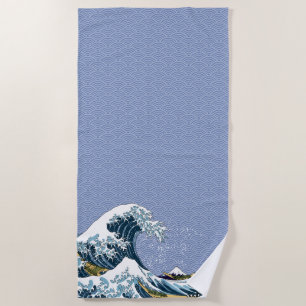 Serviette De Plage La grande vague de Hokusai outre de Kanagawa