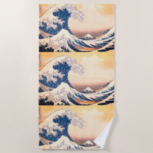 Serviette De Plage La Grande vague - L'art japonais 