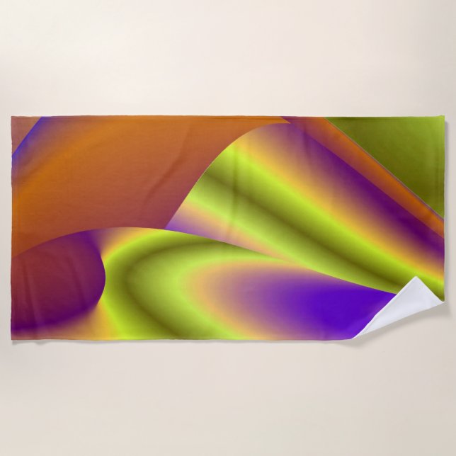 Serviette De Plage La magie de l'été, 3D Art Abstrait (Devant)