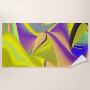 Serviette De Plage La magie de l'été, 3D Art Abstrait