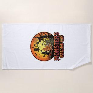 Serviette De Plage La maman des monstres Halloween squelette citrouil