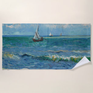 Serviette De Plage La mer aux Saintes Maries de la Mer   Van Gogh