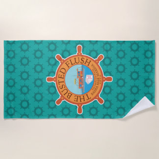 Serviette De Plage La purée (Aqua) -