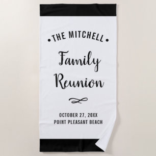 Serviette De Plage La Réunion de famille simple et moderne avec le