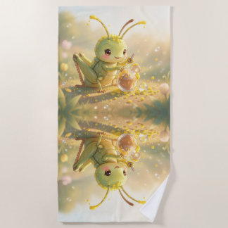 Serviette De Plage La sauterelle et le chef-d'œuvre de nectar