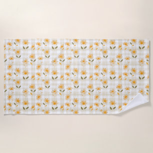Serviette De Plage La Terre Rire En Fleurs