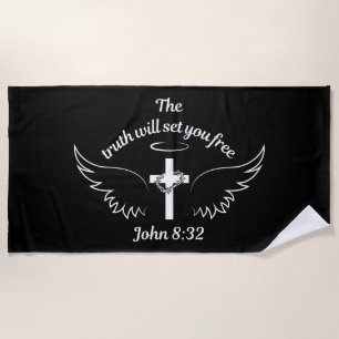 Serviette De Plage La Vérité Vous Libérera Jean 8:32