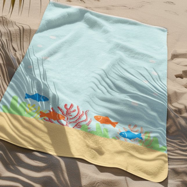 Serviette De Plage La vie marine (Créateur téléchargé)