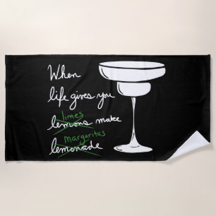 Serviette De Plage La vie te donne des citrons pour faire la Coupe Bl