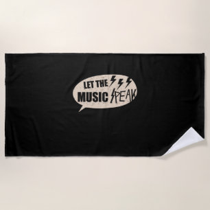 Serviette De Plage Laissez La Musique Atteindre Le Sommet