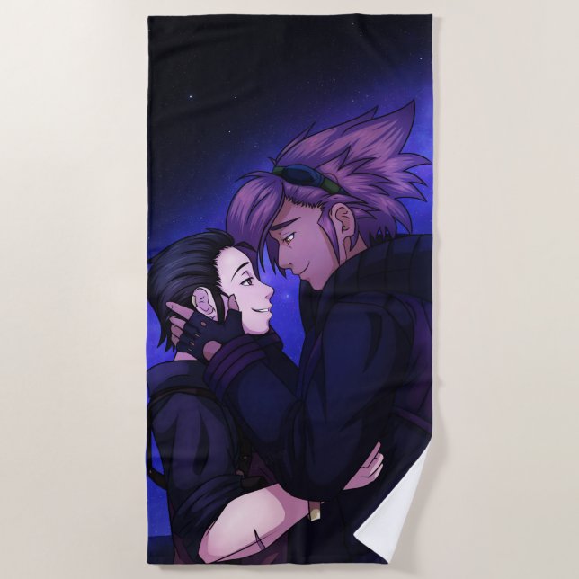 Serviette De Plage L'amour dans l'espace (Devant)