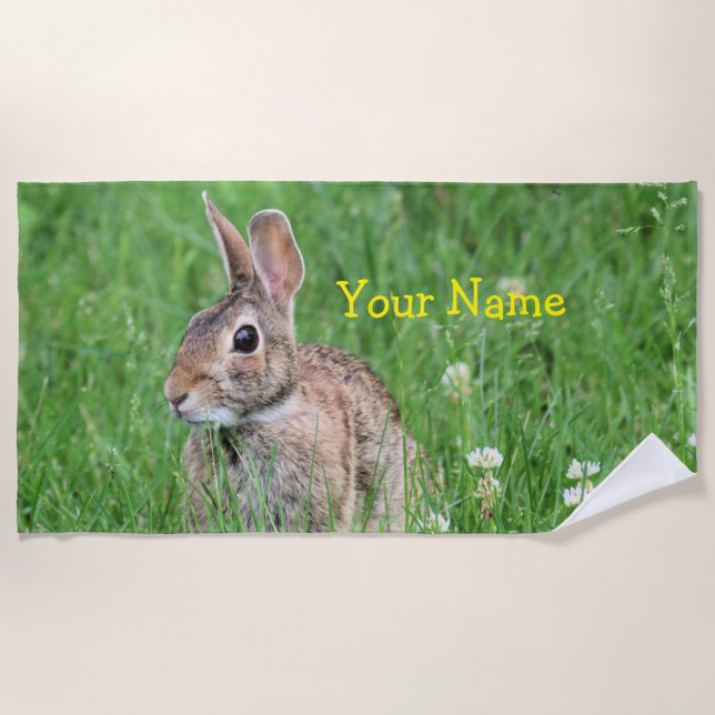 Serviette De Plage Lapin (Devant)