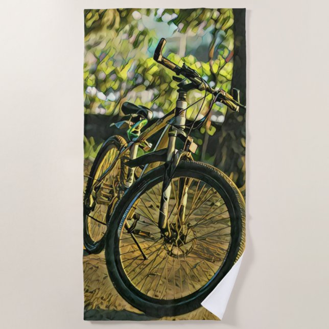 Serviette De Plage L'artisanat du vélo (Devant)