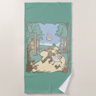 Serviette De Plage L'Assistant D'Oz™ Storbook Yellow Brick Road