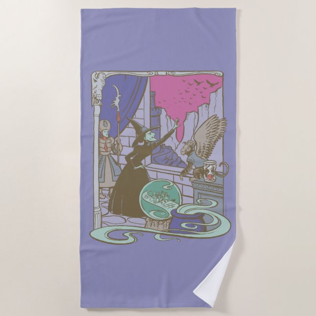 Serviette De Plage L'Assistant D'Oz™ | Storybook Wicked Witch™ (Devant)