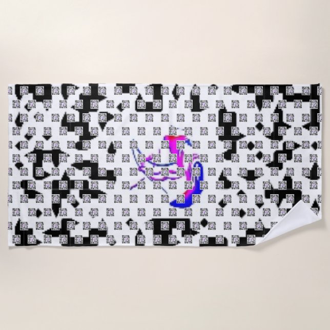 Serviette De Plage #lasurfeusemermaid #SWAG@MAGHIE.ORG (Devant)