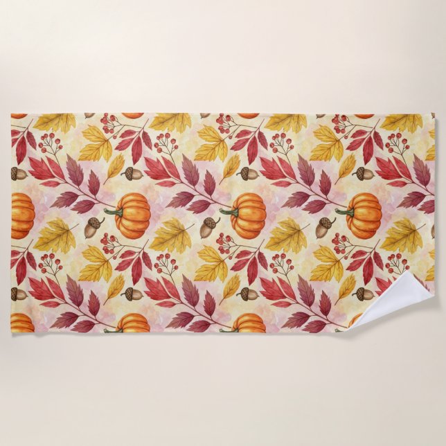 Serviette De Plage L'automne appelle (Devant)