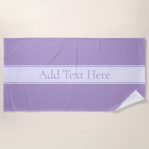 Serviette De Plage Lavande Lumière Personnalisable Purple