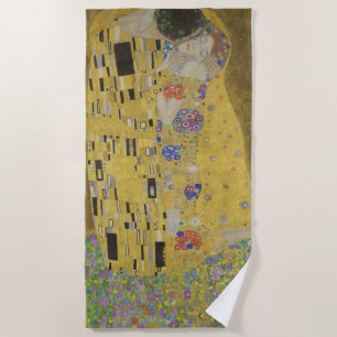 Serviette De Plage Le Baiser, Peinture à l'huile Art Nouveau, Gustav