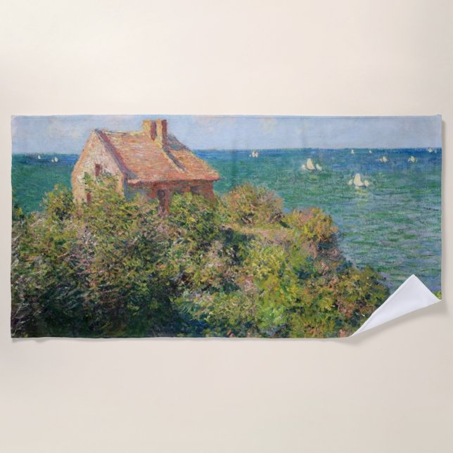 Serviette De Plage Le chalet des pêcheurs Claude Monet (Devant)