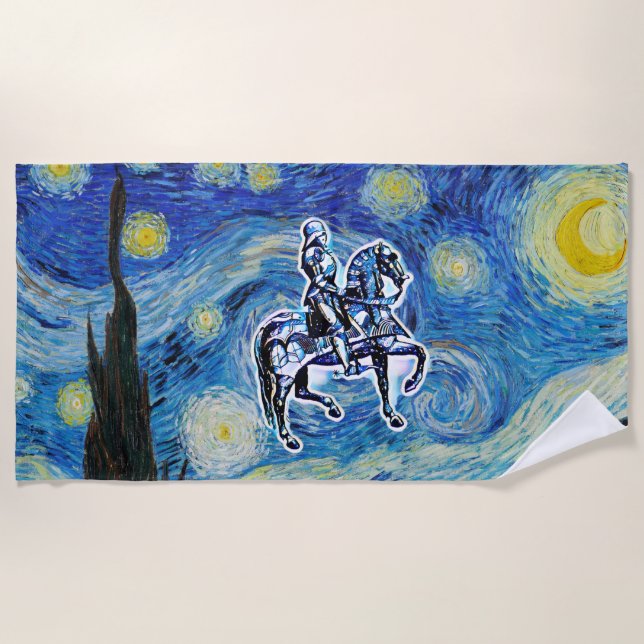 Serviette De Plage Le chevalier étoilé (Devant)