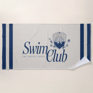 Serviette De Plage Le Club de natation White Lotus