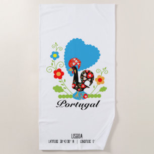 Serviette De Plage Le coq portugais