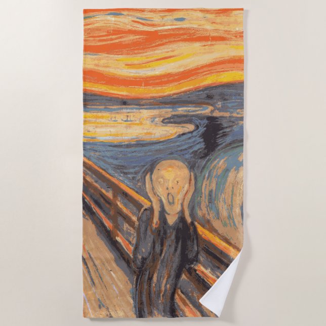 Serviette De Plage Le cri (Devant)