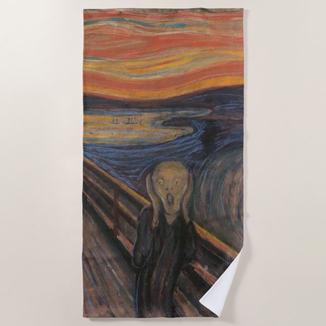Serviette De Plage Le cri de Munch (Devant)