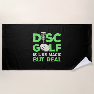 Serviette De Plage Le Disk Golf Est Comme Magique Mais Réel