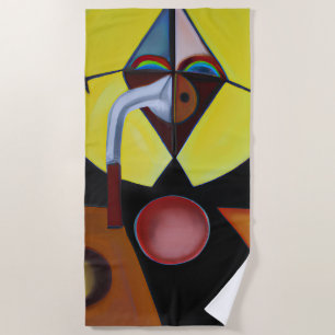 Serviette De Plage Le docteur de la peste - Peinture à l'huile