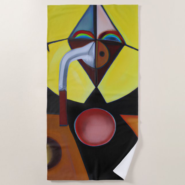 Serviette De Plage Le docteur de la peste - Peinture à l'huile (Devant)