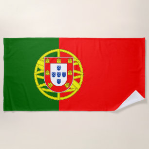 Serviette De Plage Le drapeau du Portugal Beach Towel
