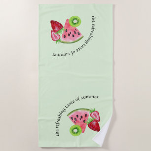 Serviette De Plage Le Goût Rafraîchissant De L'Été