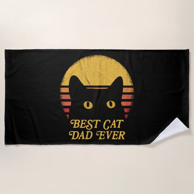 Serviette De Plage Le Meilleur Chat (Devant)