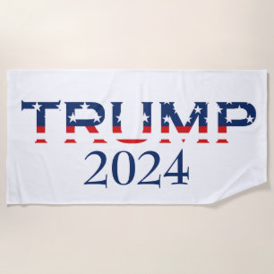 Serviette De Plage Le patriotique Donald Trump 2024