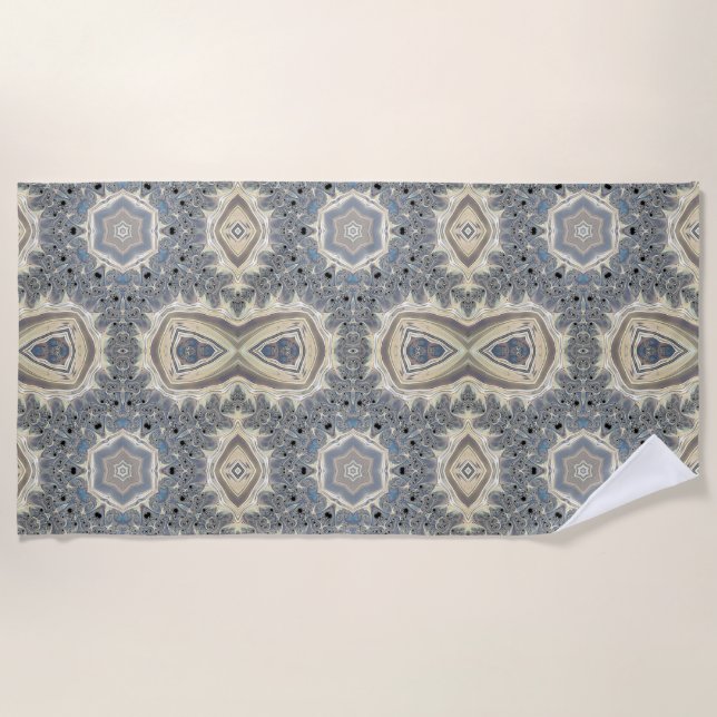 Serviette De Plage Le Pouls d'un Rêve Fractal (Devant)