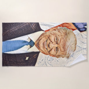 Serviette De Plage Le Président Donald Trump Art Beach Towne