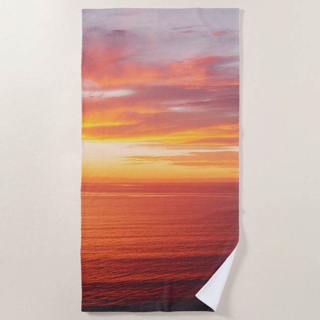 Serviette De Plage Le soleil de la plage (Devant)