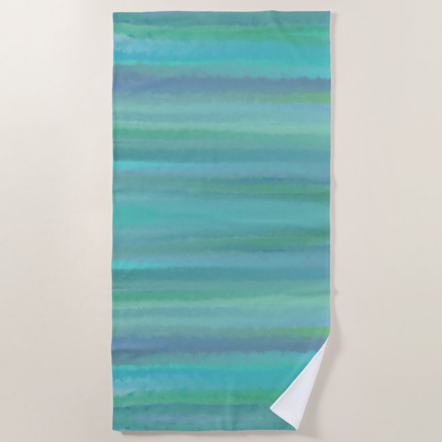 Serviette De Plage Le turquoise est ma couleur préférée (Devant)