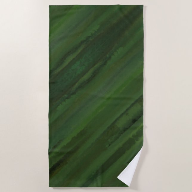 Serviette De Plage Le vert est ma couleur préférée (Devant)