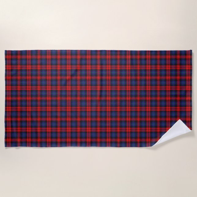 Serviette De Plage L'écossais accentue le tartan de MacLachlan de (Devant)