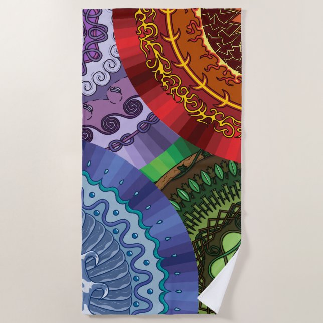 Serviette De Plage L'Elements Mandalas Beach Towel (Devant)