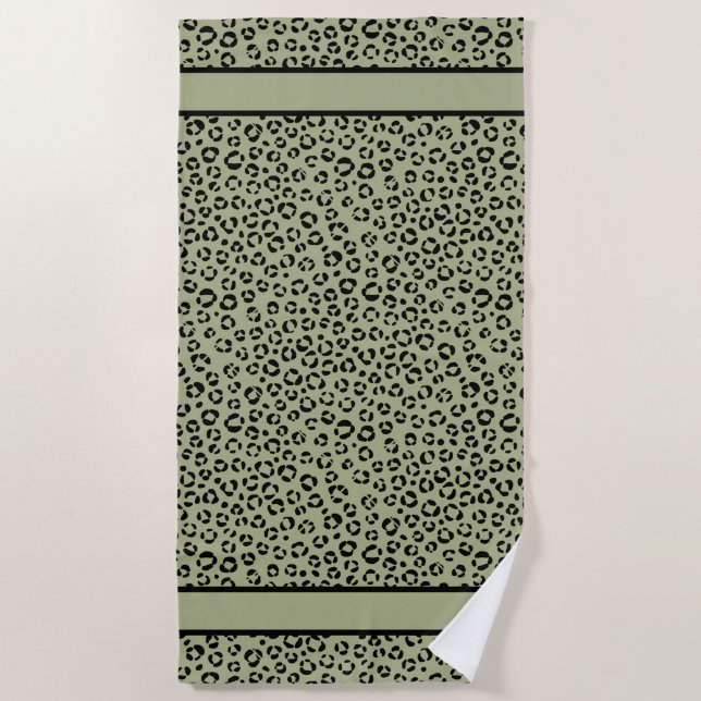 Serviette De Plage Léopard âgé (Devant)