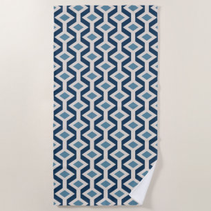 Serviette De Plage L'ère atomique a inspiré le motif géométrique