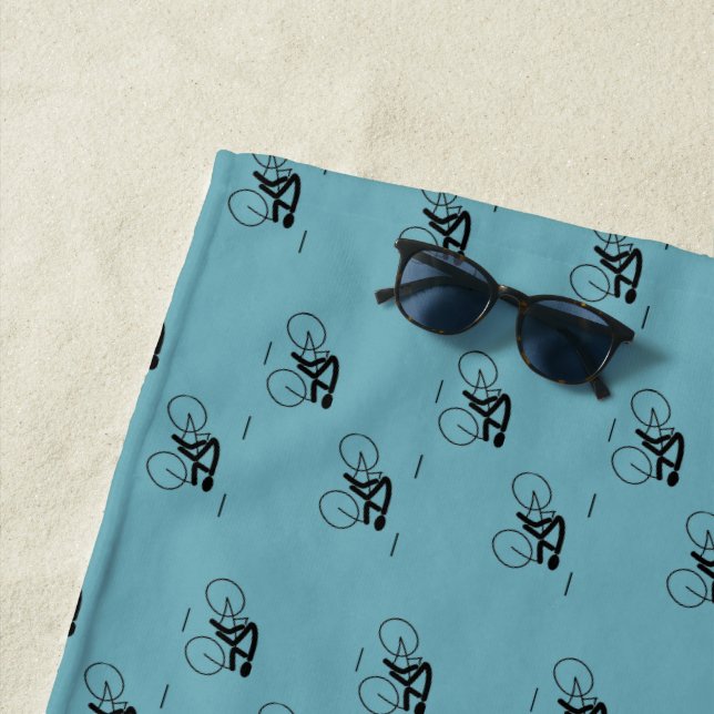 Serviette De Plage Les copains de course (En situation)