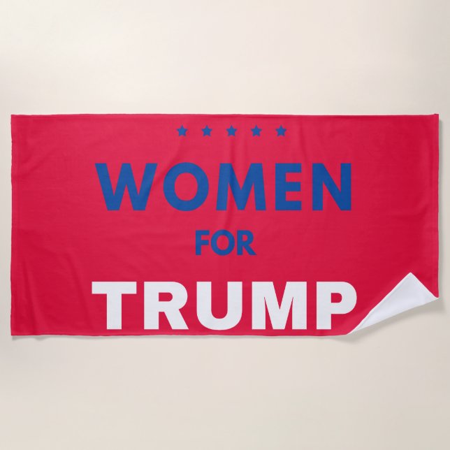 Serviette De Plage Les Femmes Pour Trump (Devant)