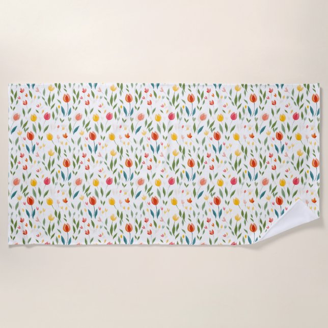 Serviette De Plage Les Fleurs Sont L'Art De La Nature (Devant)