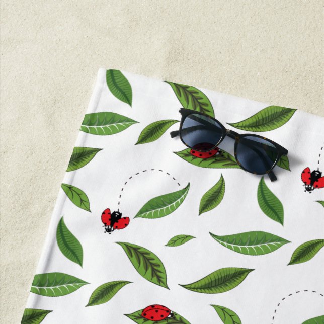 Serviette De Plage Les petites coccinelles (En situation)